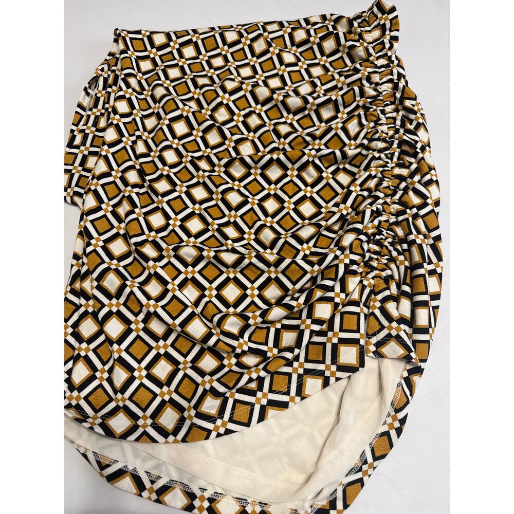 Anthropologie NWT The Maya Ruched Cowl-Neck Dress: Printed Mini Edition Size XL - Picture 9 of 10